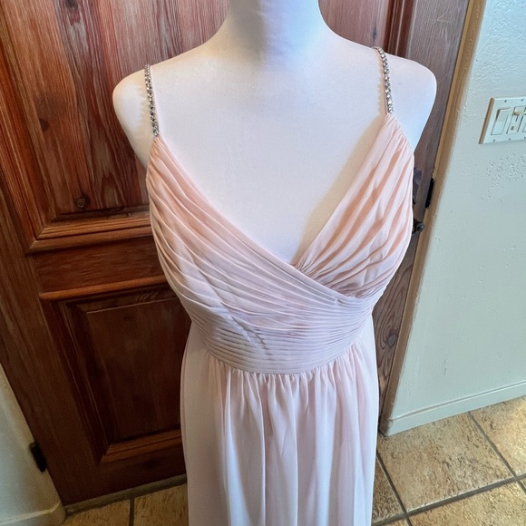 NWTLux Chiffon Beaded Straps Flowy Dress - Picture 4 of 16